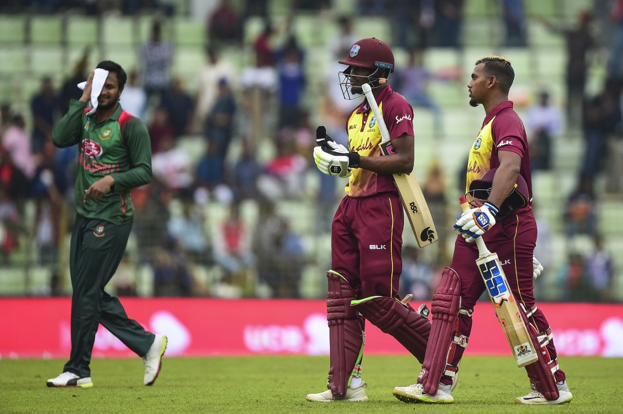 Keemo Paul and Nicholas Pooran ended West Indies' chase in 10.5 overs, Bangladesh v West Indies, 1st T20I, Sylhet, December 17, 2018