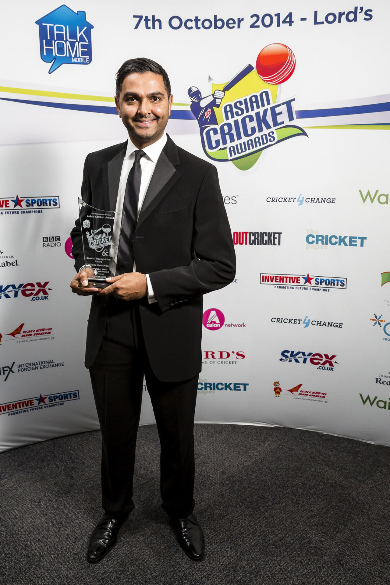 Wasim Khan at the 2014 Asian Cricket Awards, Lord's, October 27, 2014