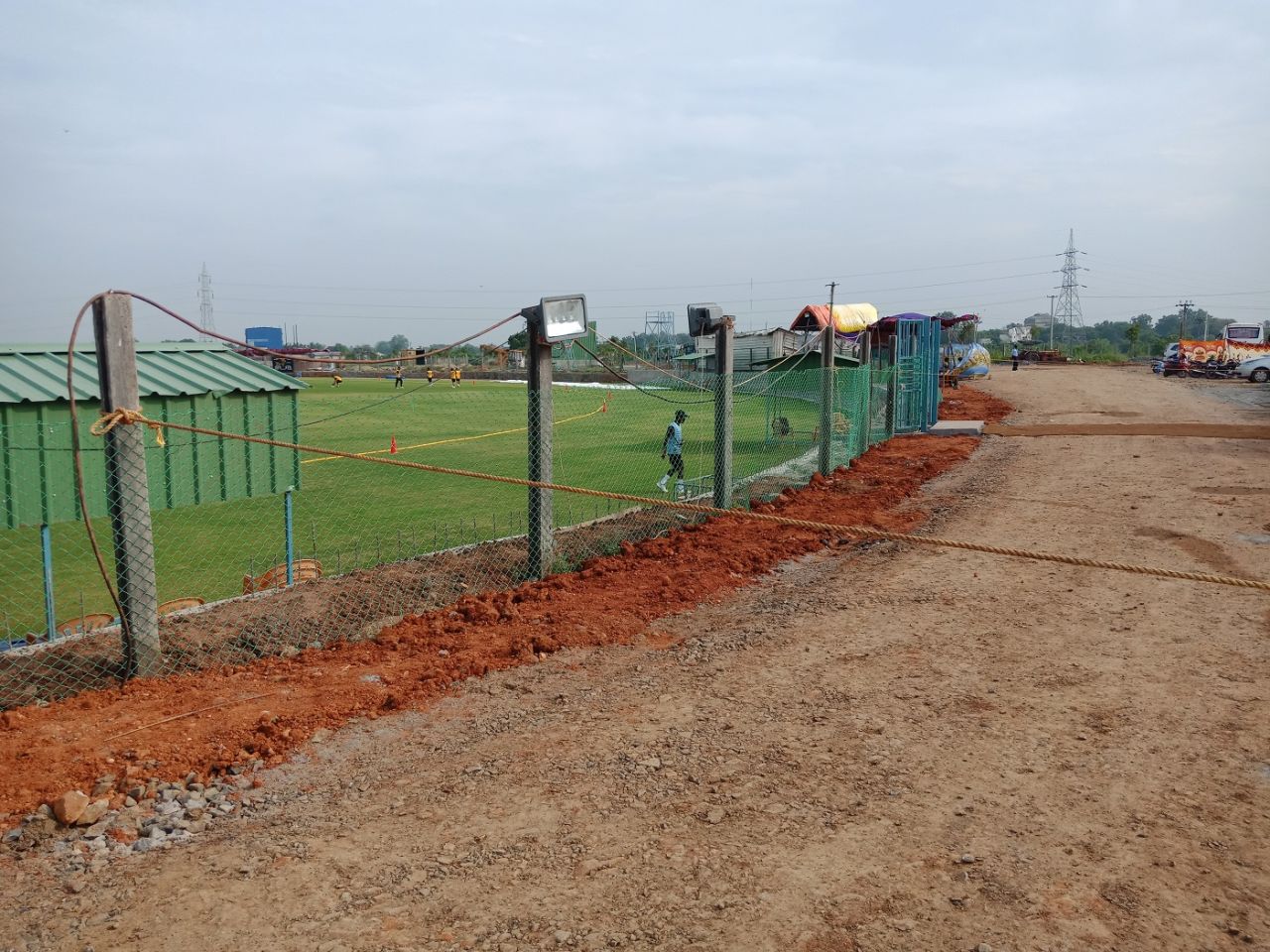 The fencing and surroundings of the CAP Siechem Ground, Puducherry v Meghalaya, Ranji Trophy 2018-19, Puducherry, November 15, 2018