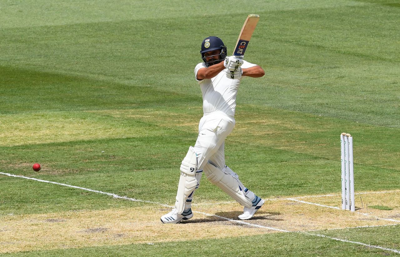Rohit Sharma pulls of the front foot , Australia v India, 3rd Test, Melbourne, 2nd day, December 27, 2018