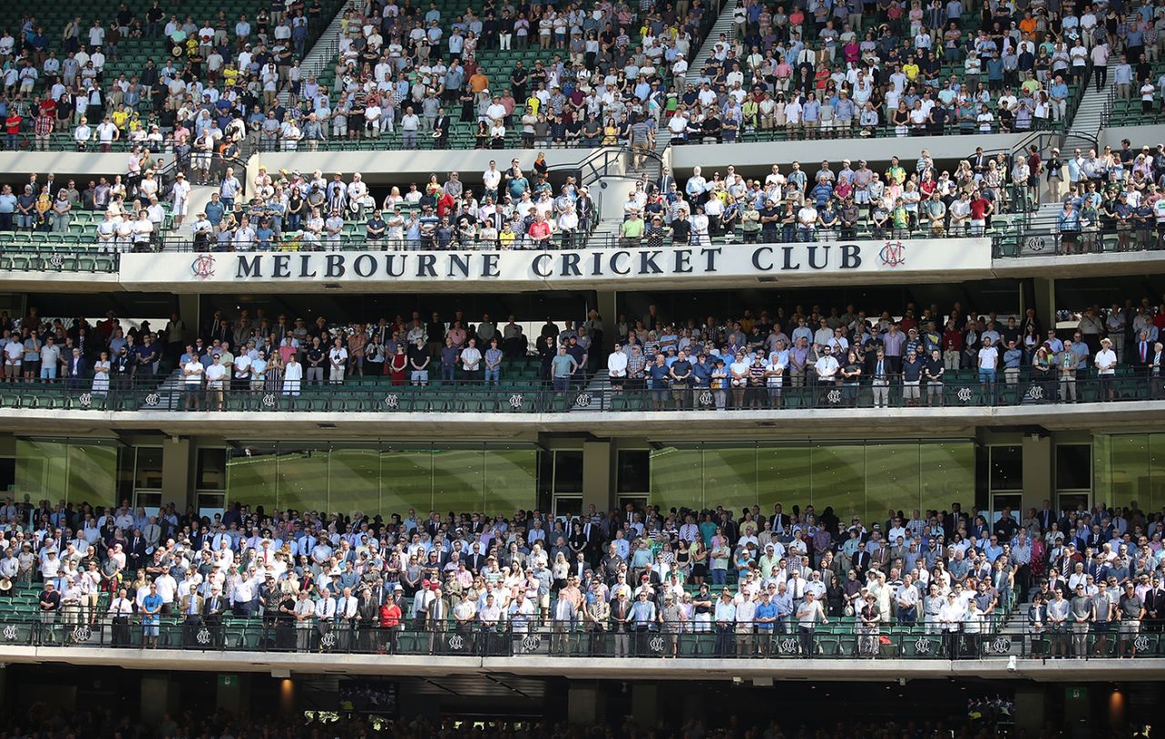 A view of the crowd at the MCG, Australia v India, 3rd Test, Melbourne, 1st day, December 26, 2018