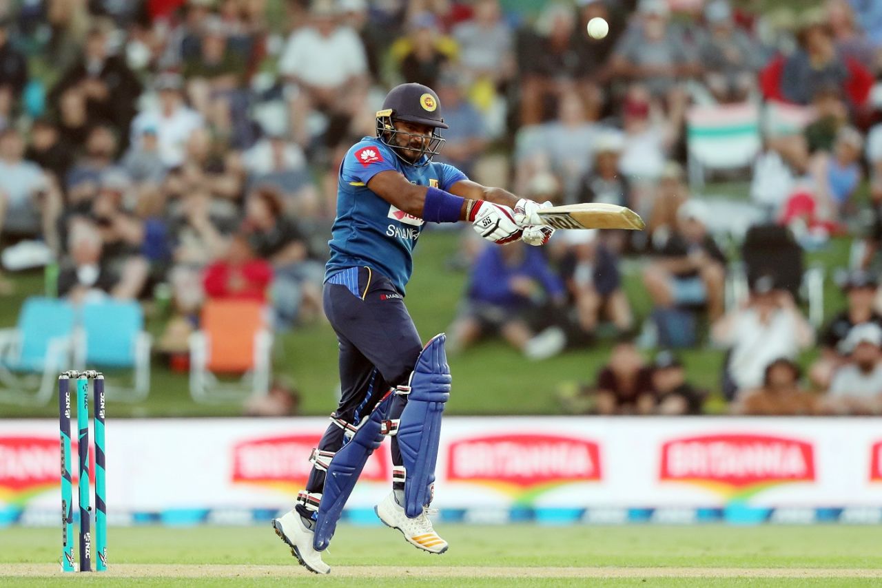 Kusal Perera pulls powerfully, New Zealand v Sri Lanka, 1st ODI, Mount Maunganui, January 3, 2019