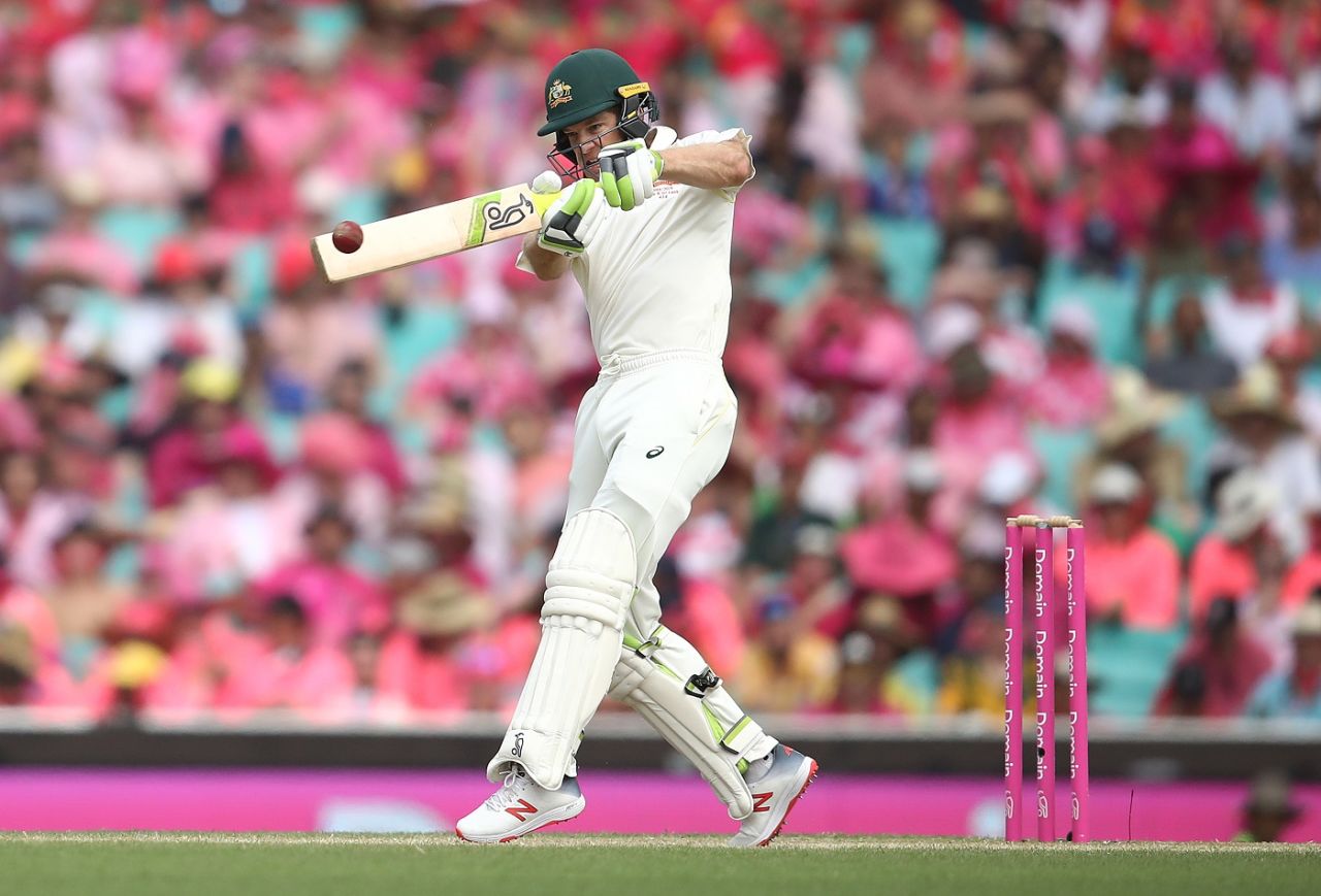 Tim Paine shapes up to pull, Australia v India, 4th Test, Sydney, 3rd day, January 5, 2019