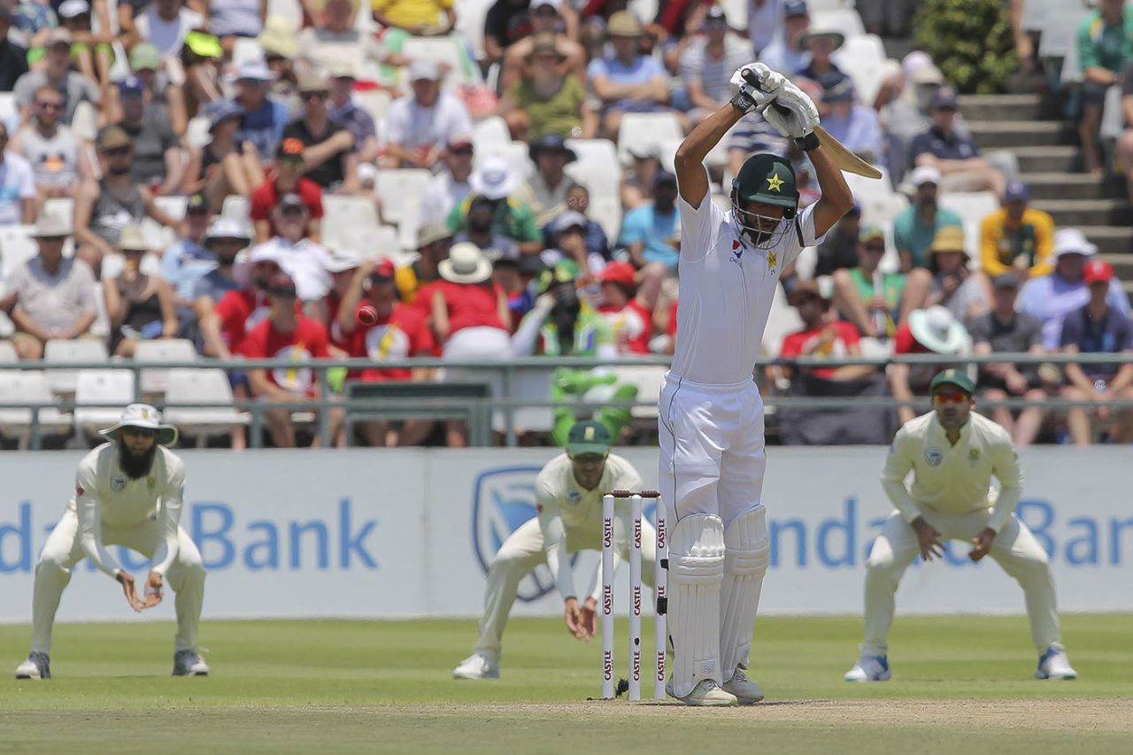 Shan Masood played a watchful innings, South Africa v Pakistan, 2nd Test, Cape Town, 3rd day, January 5, 2018