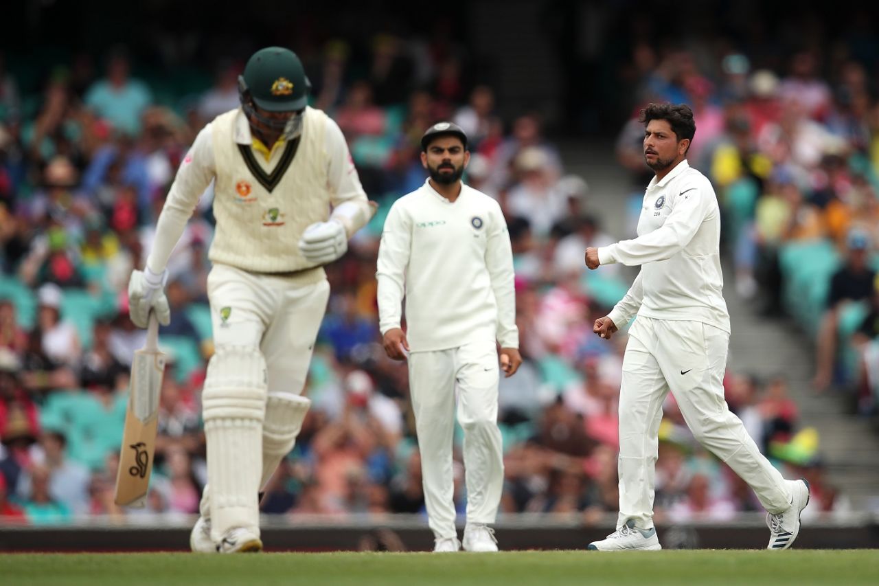Kuldeep Yadav strikes, Australia v India, 4th Test, Sydney, 4th day, January 6, 2018