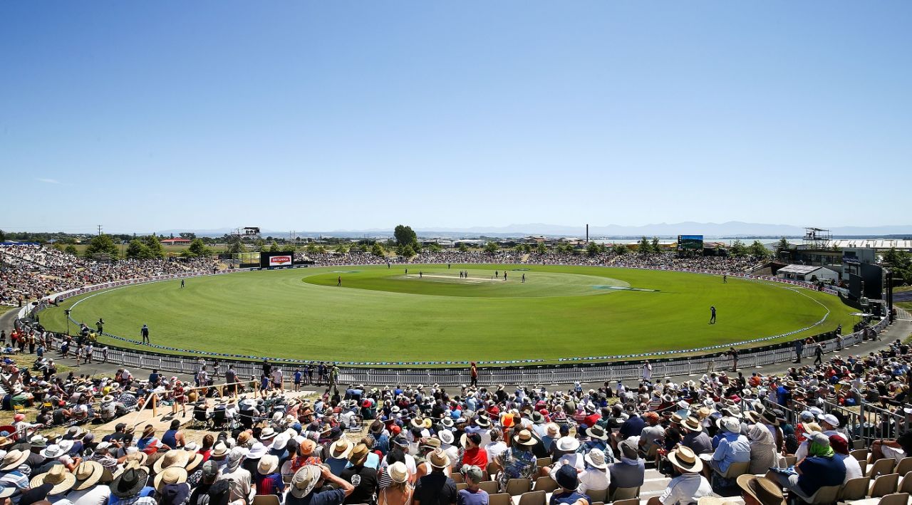 A view of the Saxton Oval, New Zealand v Sri Lanka, 3rd ODI, Nelson, January 8, 2019