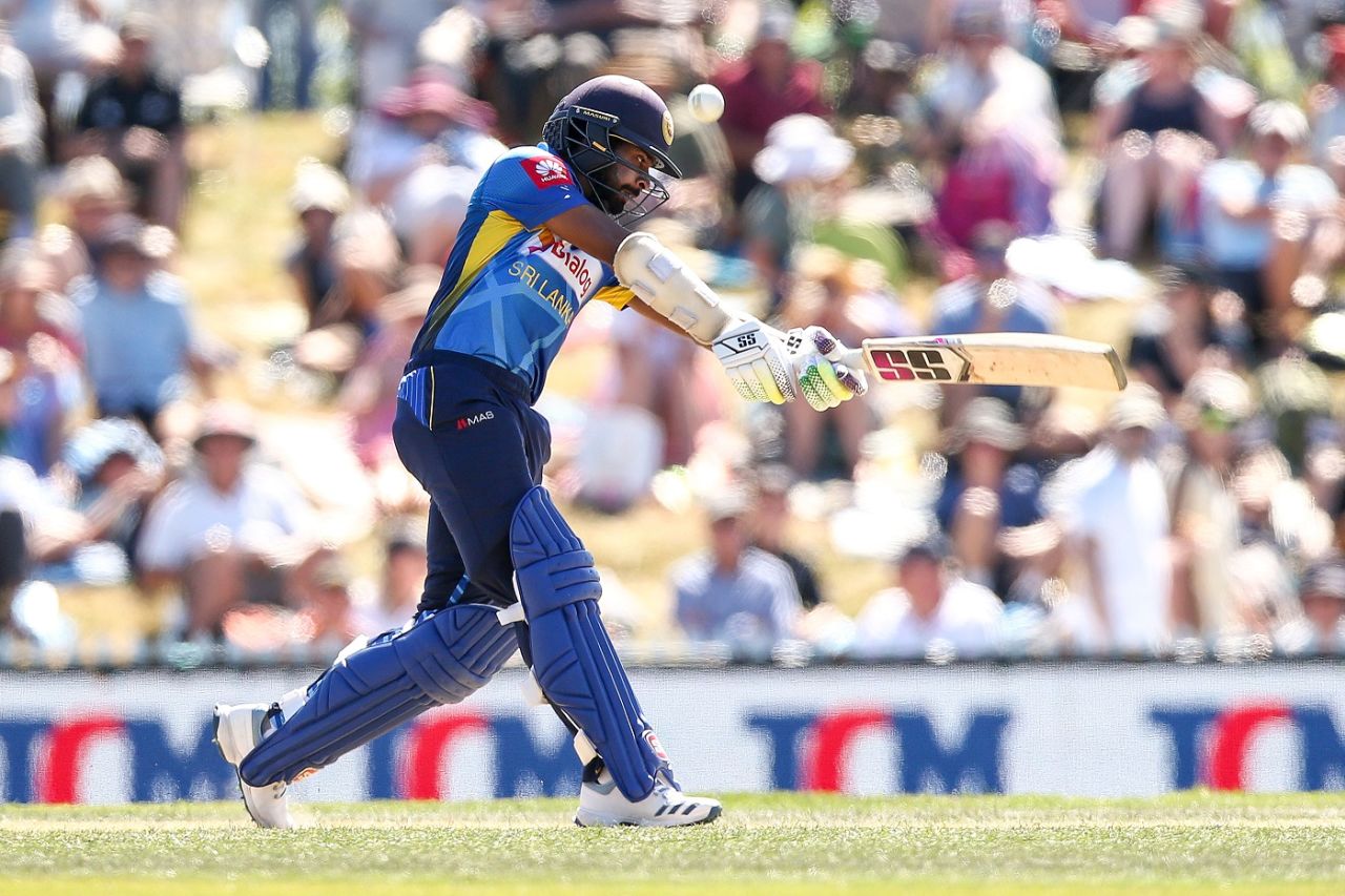 Niroshan Dickwella got Sri Lanka's chase off to a blazing start, New Zealand v Sri Lanka, 3rd ODI, Nelson, January 8, 2019