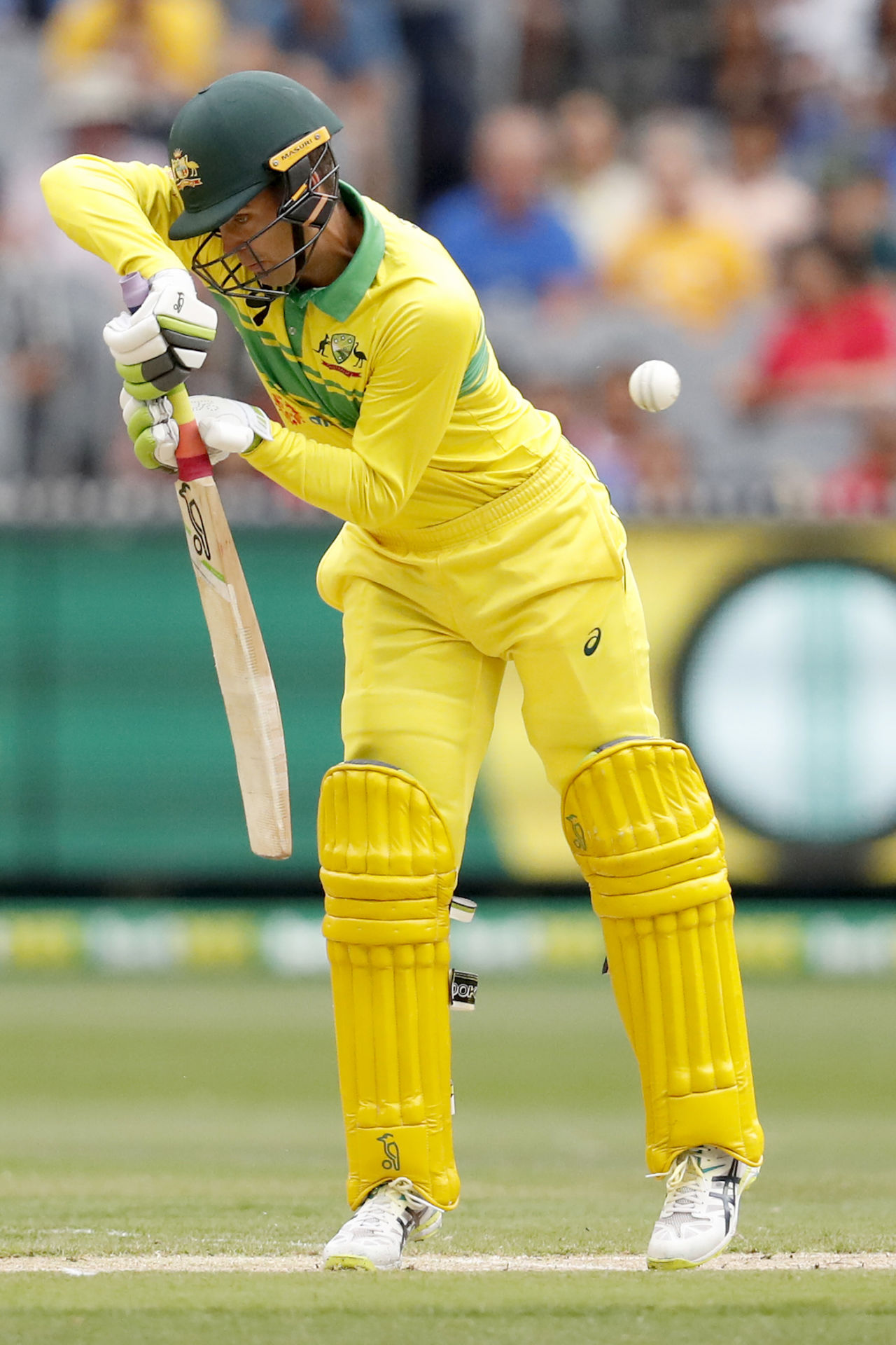 Alex Carey edges the ball behind, Australia v India, 3rd ODI, Melbourne, January 18, 2019