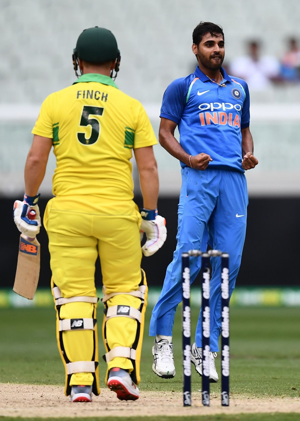 Bhuvneshwar Kumar got Aaron Finch...again, Australia v India, 3rd ODI, Melbourne, January 18, 2019