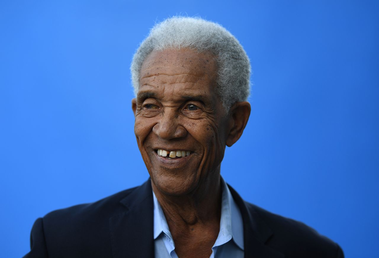 Sir Garfield Sobers was spotted at West Indies' nets, Bridgetown, January 19, 2018