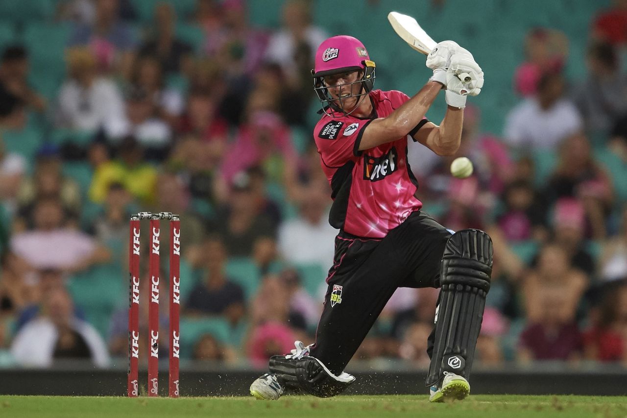 Jordan Silk shared a crucial stand with James Vince, Sydney Sixers v Brisbane Heat, BBL 2018-19, Sydney, January 20, 2019