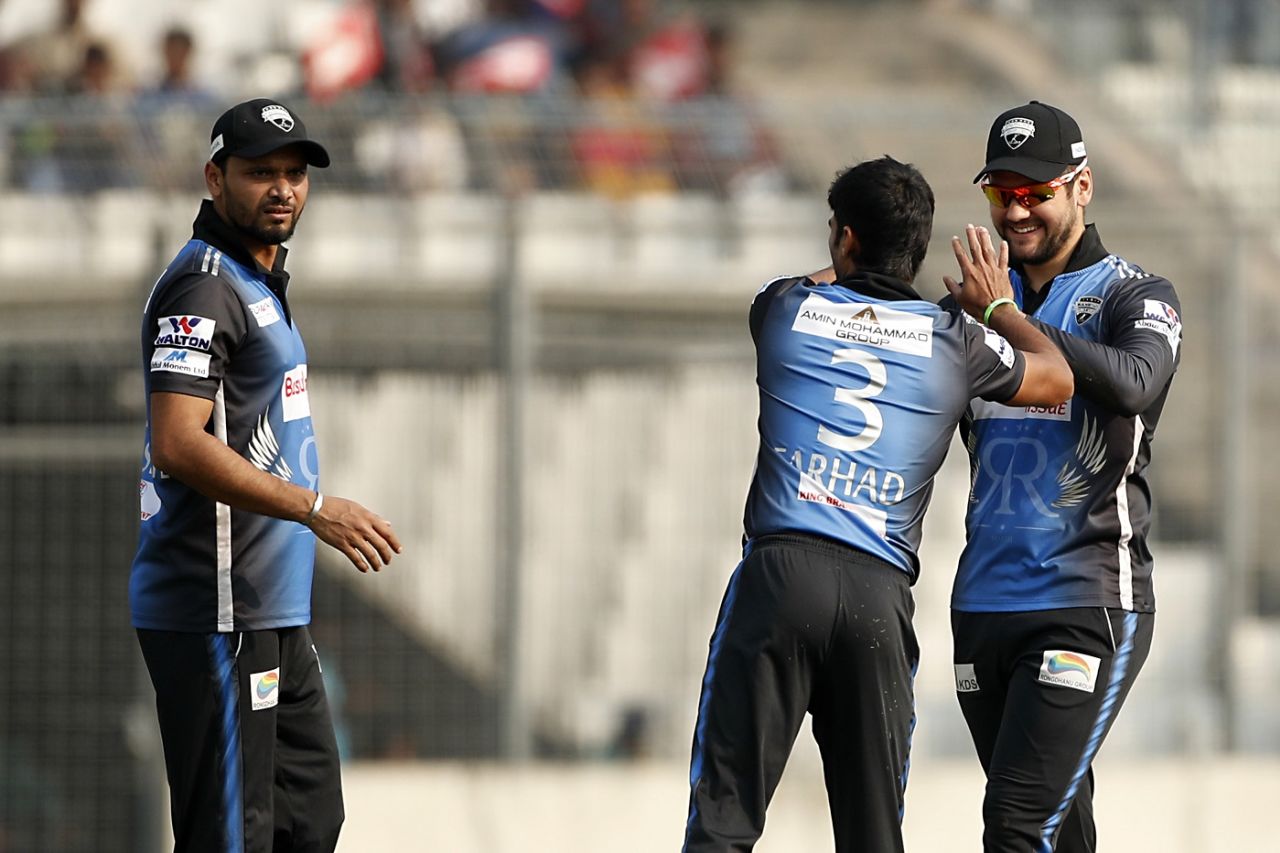 Farhad Reza picked up four wickets, Khulna Titans v Rangpur Riders, Bangladesh Premier League 2018-19, Dhaka, January 22, 2019