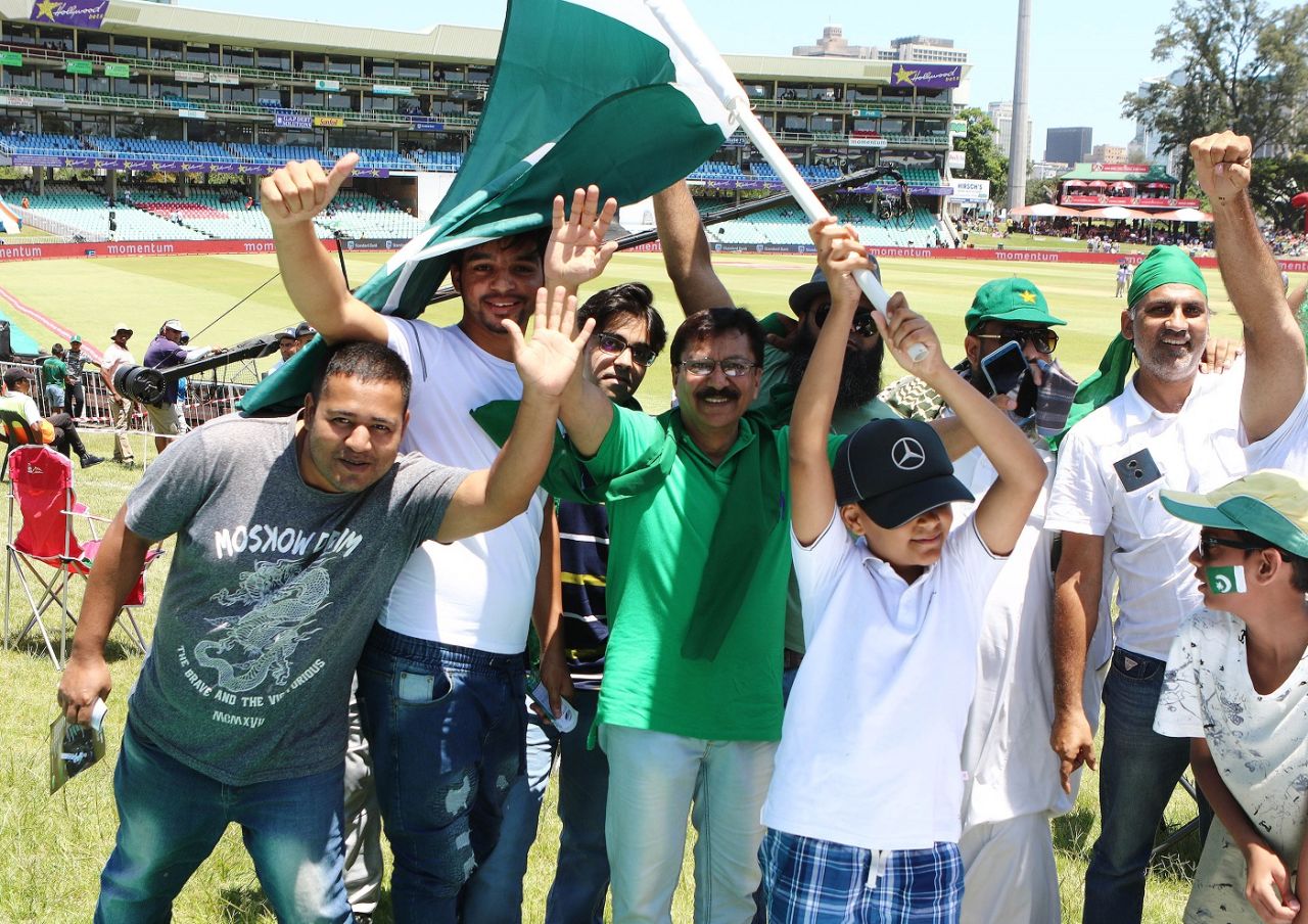 Pakistan fans show their support in Durban, South Africa v Pakistan, 2nd ODI, Durban, January 22, 2019
