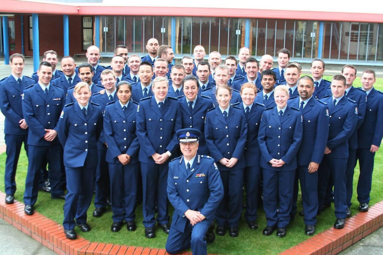 Katie Perkins (front row, second-right) served as a Youth Engagement Officer 