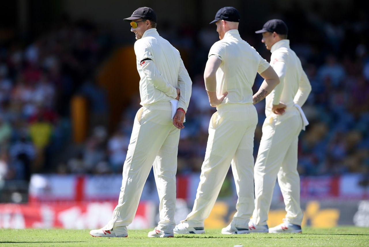 England's players wore black armbands in memory of Ruth Strauss, West Indies v England, 1st Test, Barbados, 1st day, January 23,  2019
