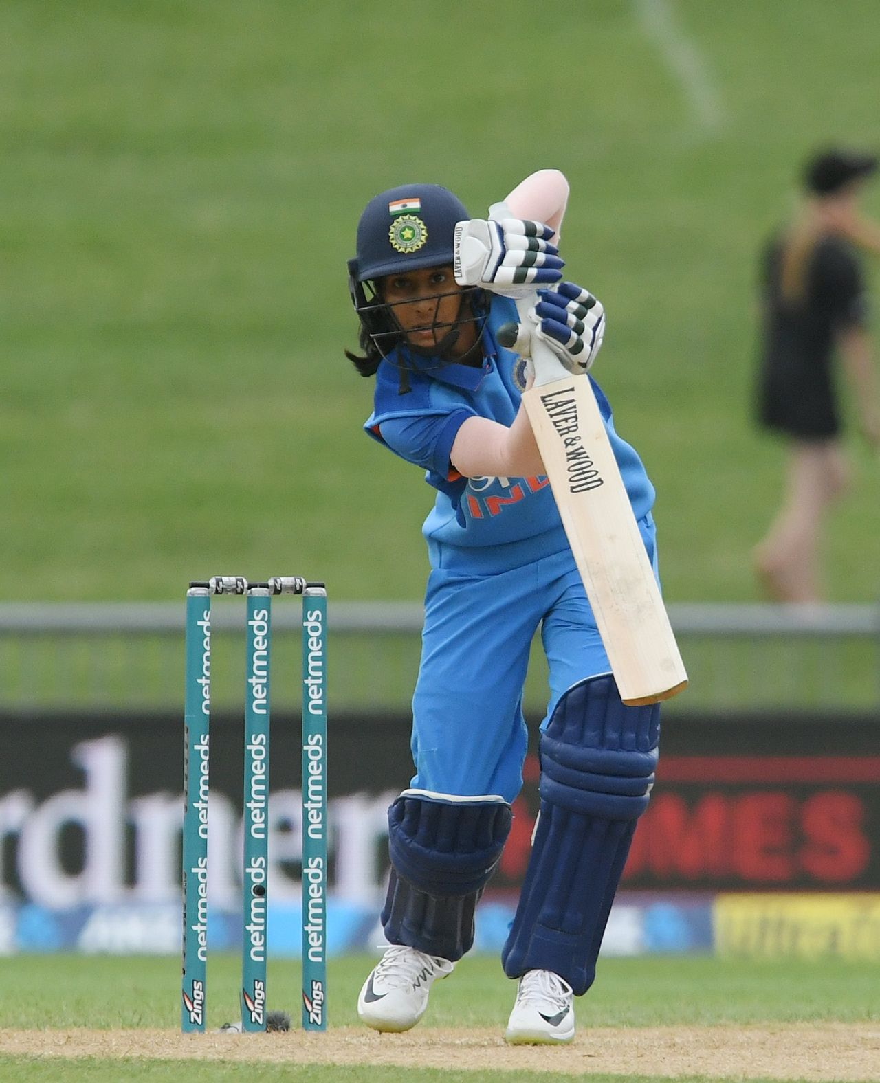 Jemimah Rodrigues plays through the offside during her fifty, New Zealand Women v India Women, 1st ODI, Napier, January 24, 2019