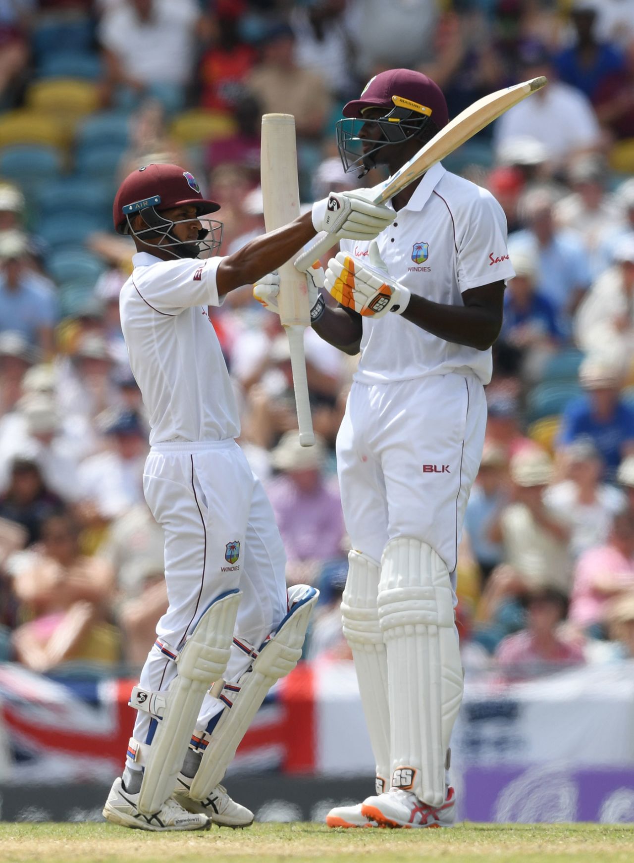 Shane Dowrich brings up his half-century, West Indies v England, 1st Test, Barbados, 3rd day, January 25, 2019