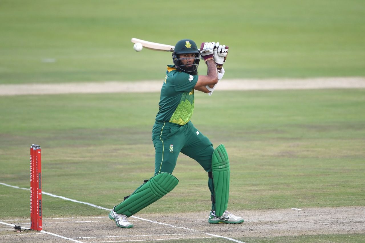 Hashim Amla plays a cut, South Africa v Pakistan, 3rd ODI, Centurion, January 25, 2019