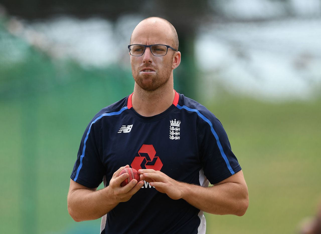 Jack Leach in training on the eve of the second Test, England in West Indies, Antigua, January 29, 2019