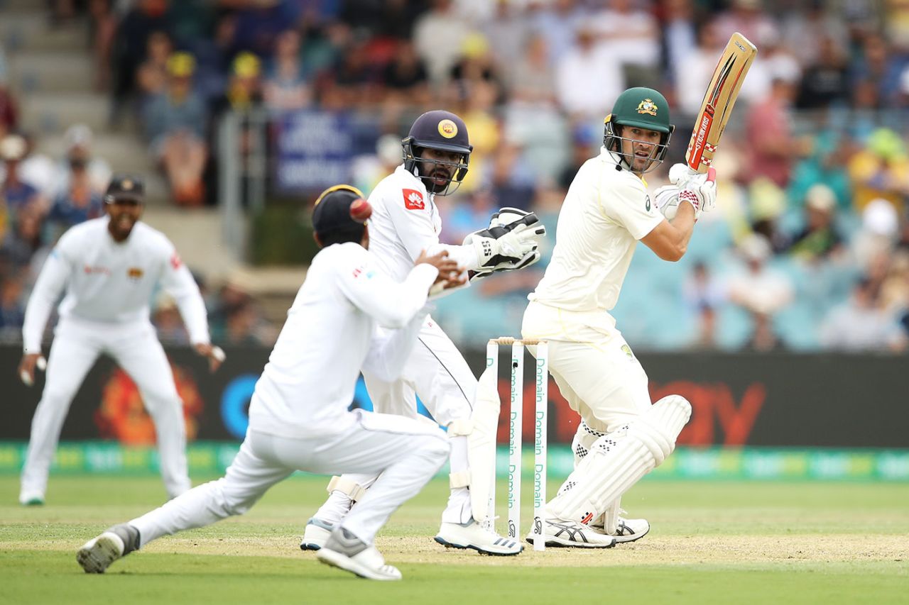 Joe Burns was dropped at slip, Australia v Sri Lanka, 2nd Test, Canberra, February 1, 2019