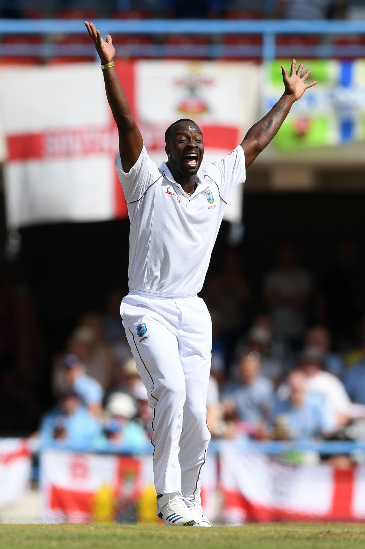Kemar Roach claimed four first-innings wickets, West Indies v England, 2nd Test, Antigua, January 31, 2019