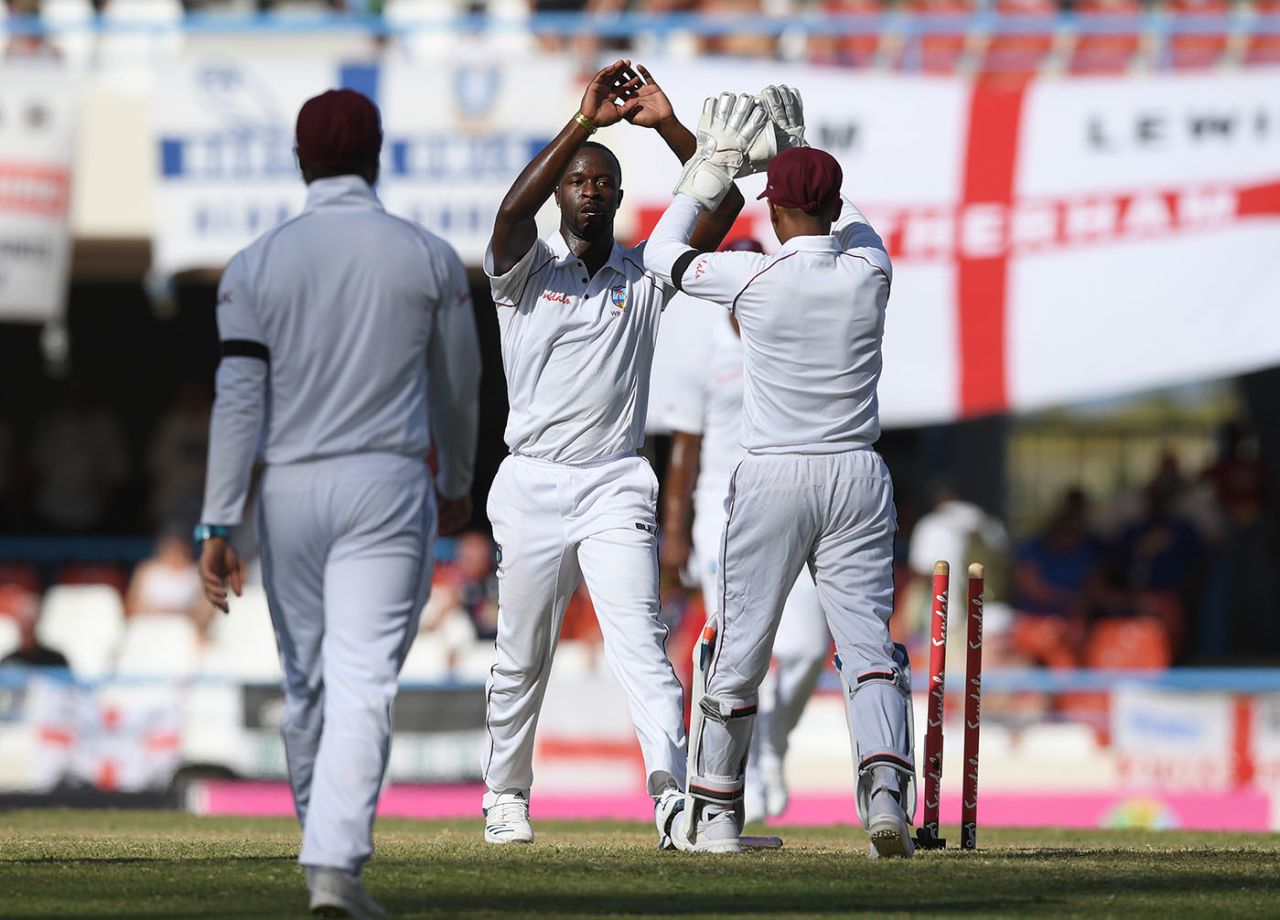Kemar Roach broke through once again, West Indies v England, 2nd Test, 3rd day, Antigua, February 2, 2019