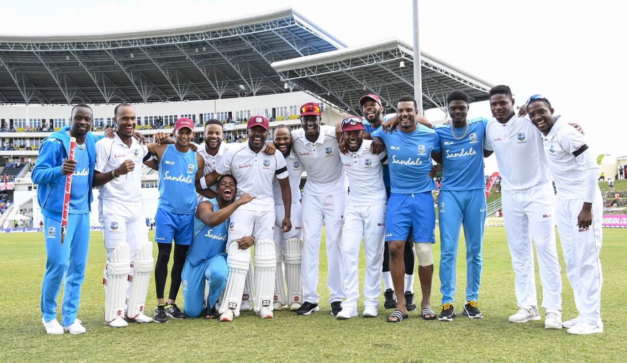 Jason Holder and his men are in a joyous mood, West Indies v England, 2nd Test, 3rd day, Antigua, February 2, 2019