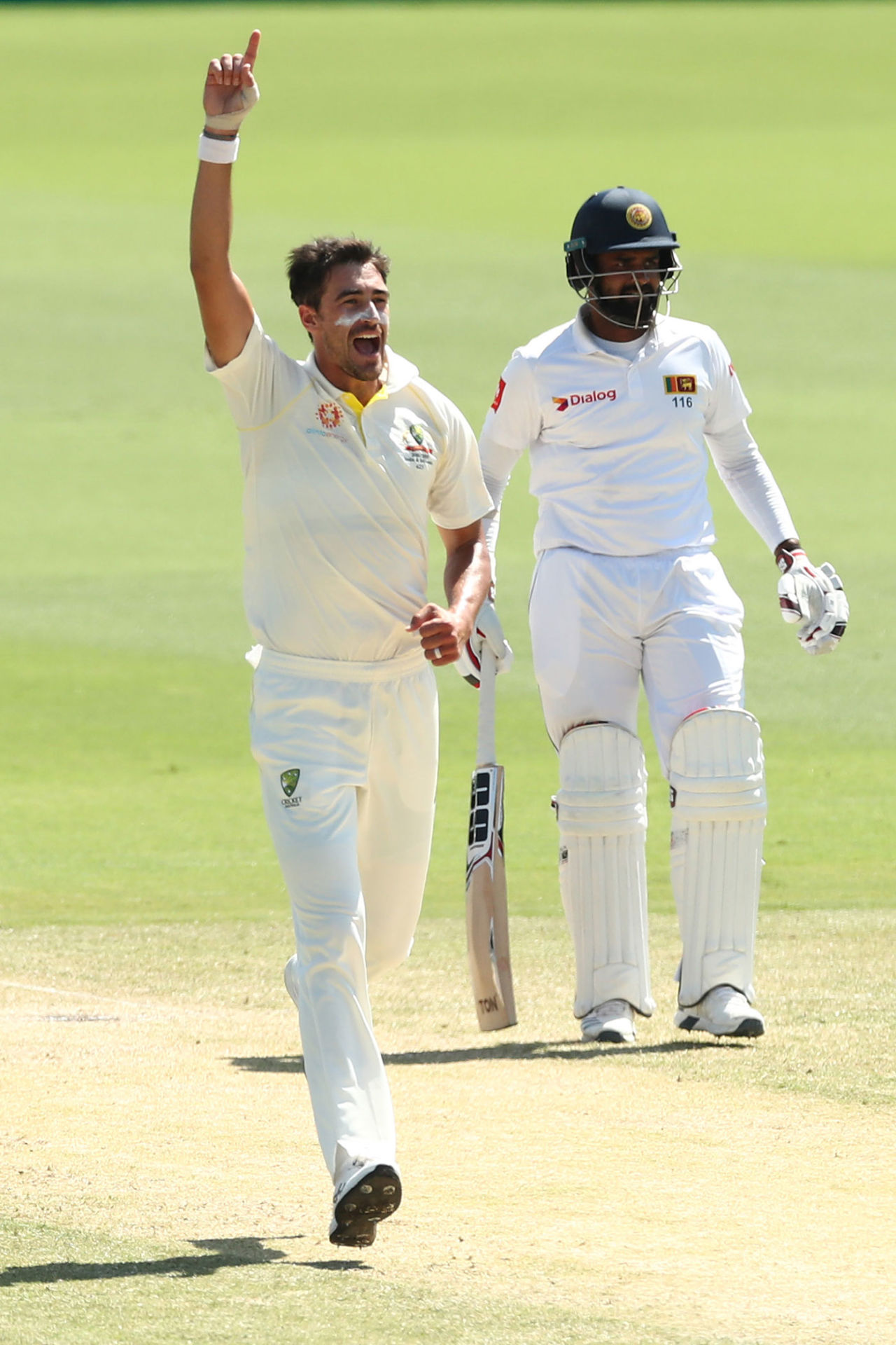 Mitchell Starc continued his impressive match, Australia v Sri Lanka, 2nd Test, Canberra, February 4, 2019