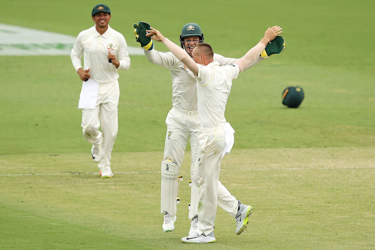 Marnus Labuschagne ended Kusal Mendis' neat innings, Australia v Sri Lanka, 2nd Test, Canberra, February 4, 2019