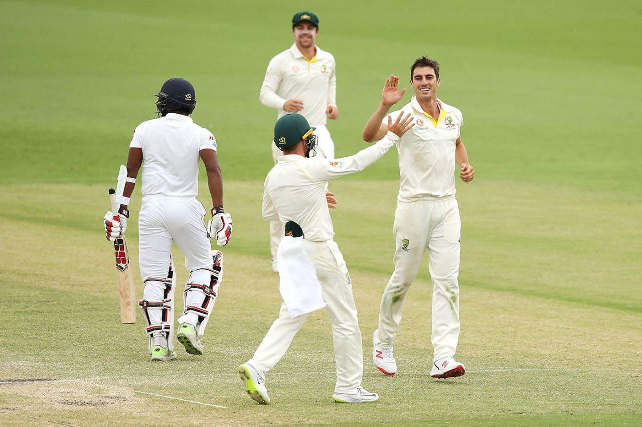 Pat Cummins ended an impressive season with more wickets, Australia v Sri Lanka, 2nd Test, Canberra, February 4, 2019