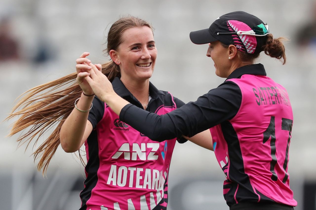 Rosemary Mair picked up two wickets, New Zealand v India, 2nd women's T20I, Auckland, February 8, 2019