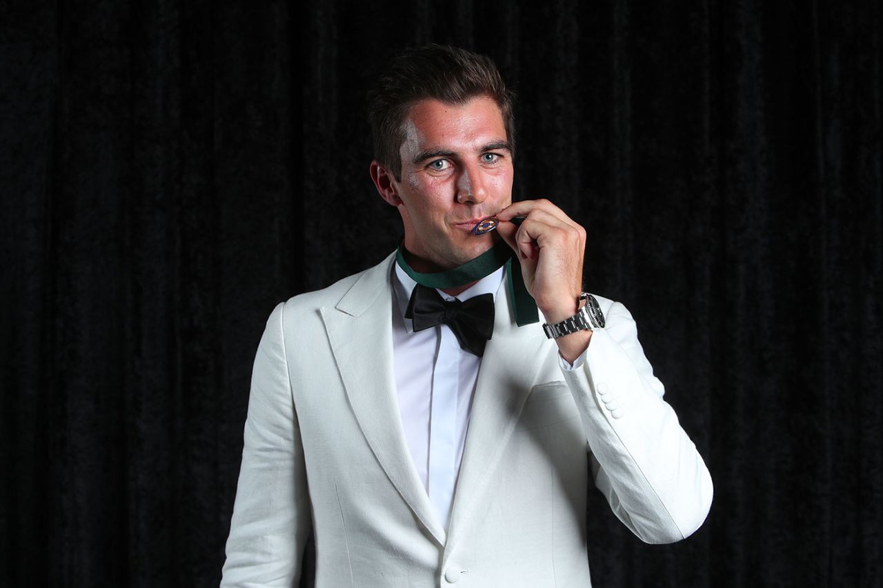 Pat Cummins was named the Allan Border medalist, Melbourne, February 11, 2019