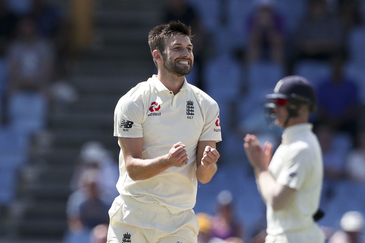 Mark Wood celebrates a breakthrough, West Indies v England, 3rd Test, St Lucia, 4th day, February 12, 2019