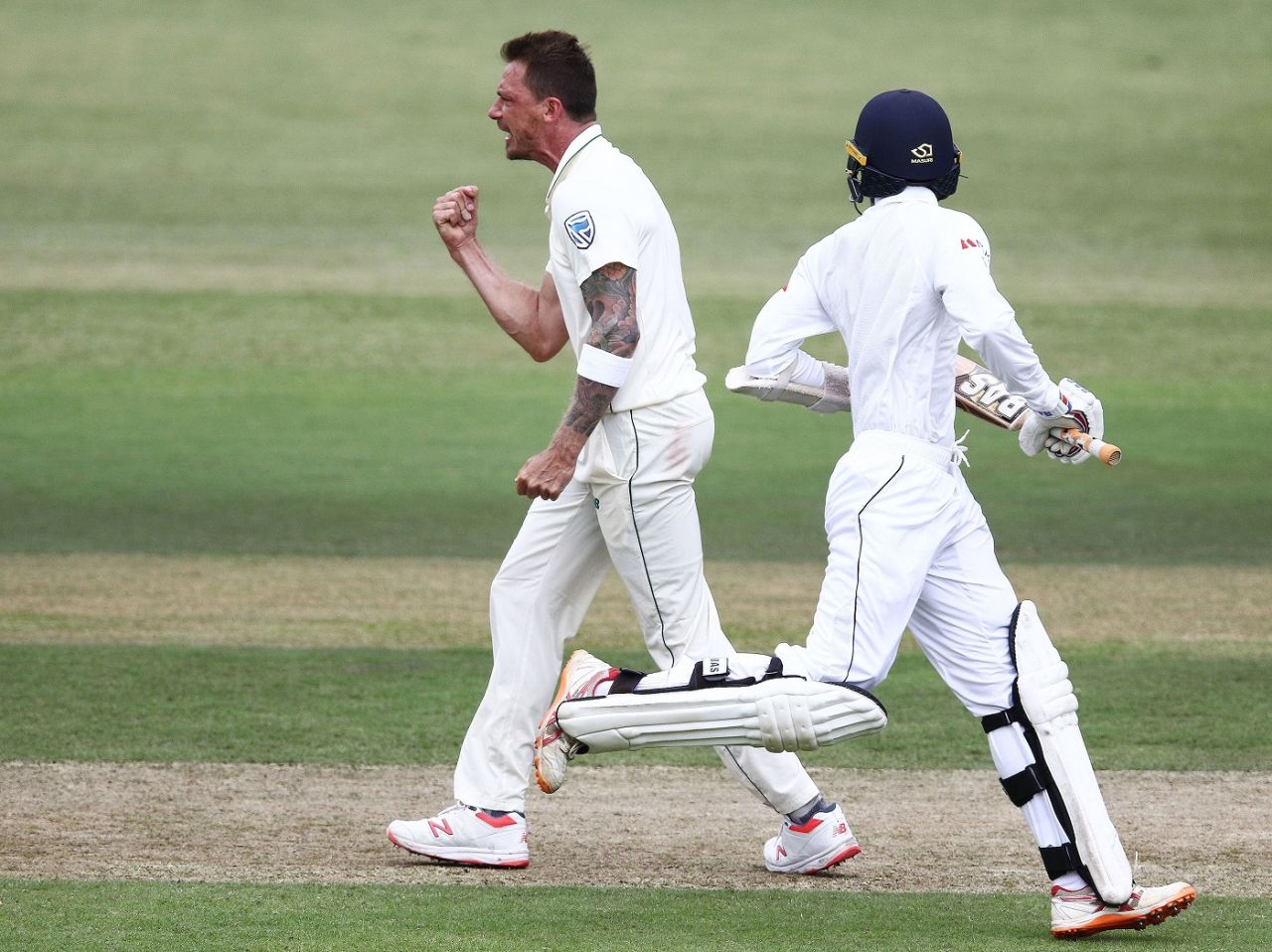 Dale Steyn is pumped up, South Africa v Sri Lanka, 1st Test, Durban, 2nd day, February 14, 2019