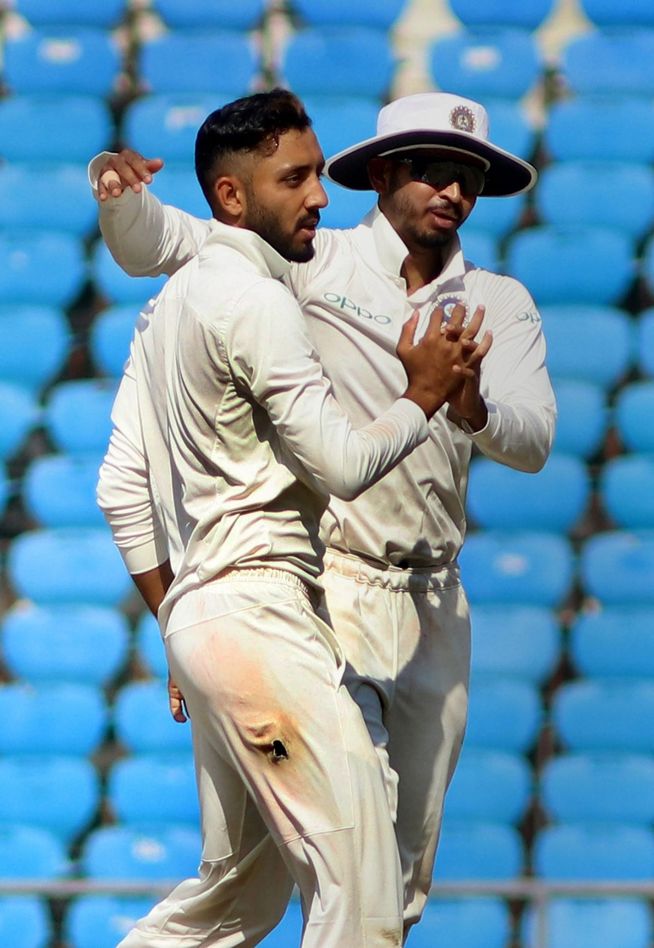 Dharmendrasinh Jadeja got among the wickets, Vidarbha v Rest of India, Irani Cup 2018-19, 2nd day, Nagpur, February 13, 2019