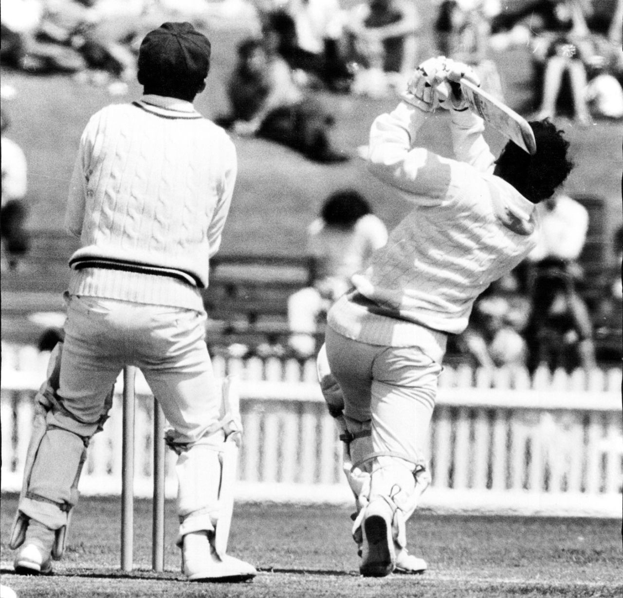 Sunil Gavaskar hits a four on his way to 95, New South Wales v World XI, 3rd day, Sydney, November 14, 1971