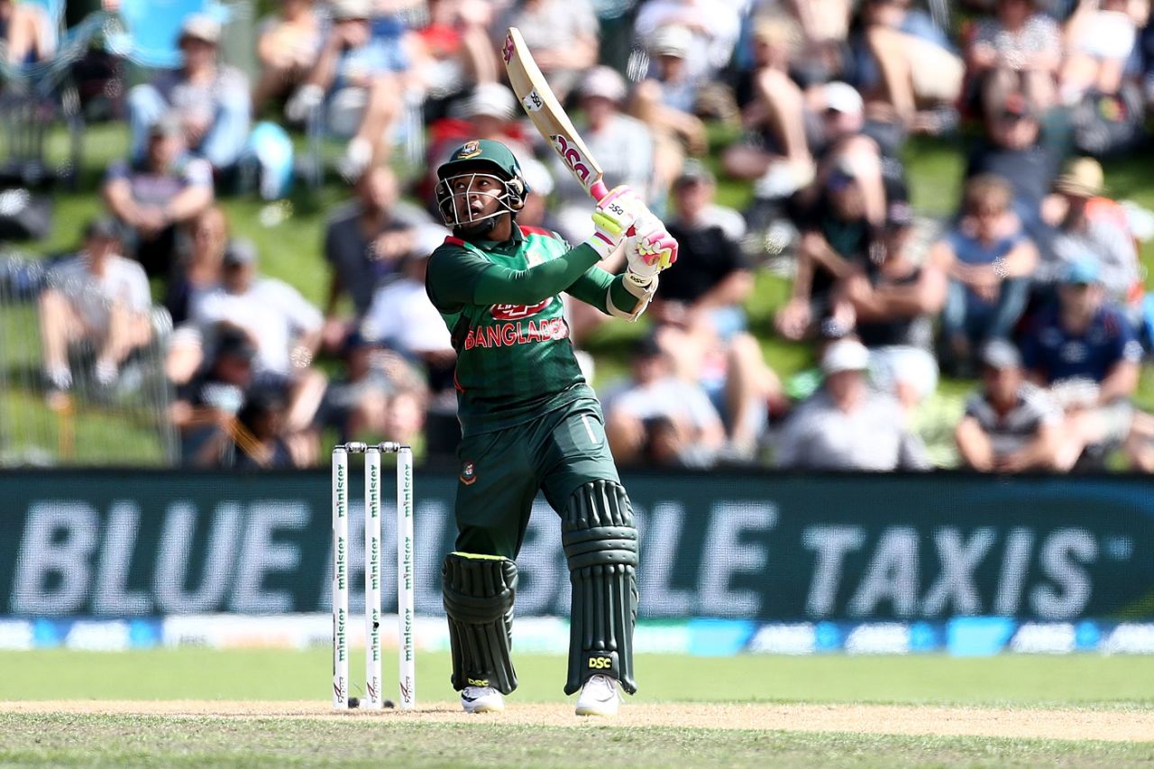 Mushfiqur Rahim was dismissed cheaply in Bangladesh's chase, New Zealand v Bangladesh, 3rd ODI, Dunedin, February 20, 2019