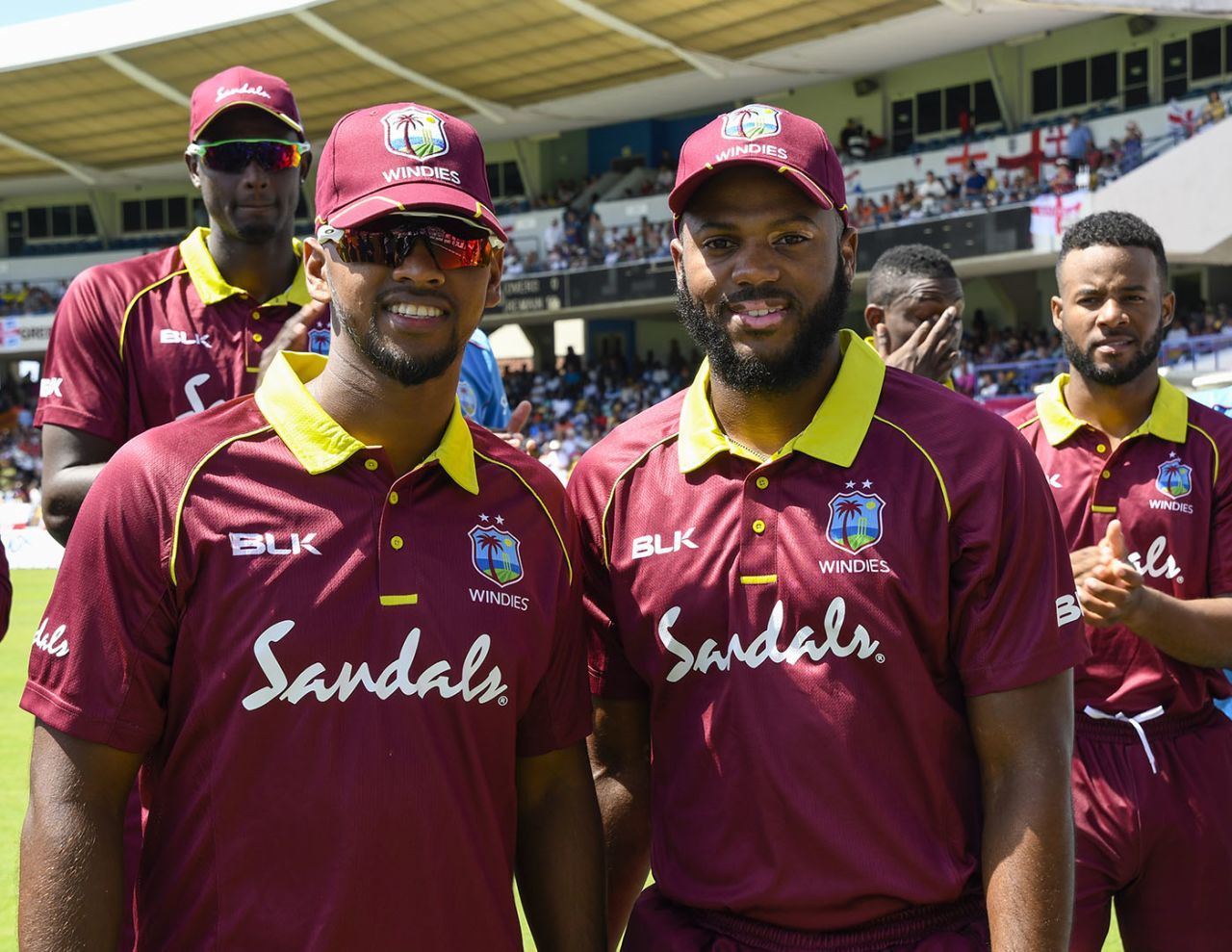 Nicholas Pooran and John Campbell received their first ODI caps, West Indies v England, 1st ODI, Barbados, February 20, 2019 