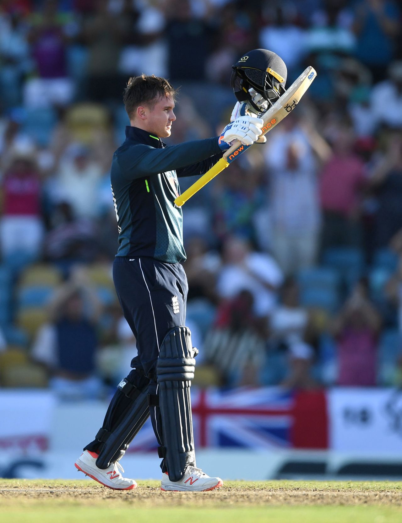 Jason Roy brings up a 65-ball hundred, West Indies v England, 1st ODI, Barbados, February 20, 2019