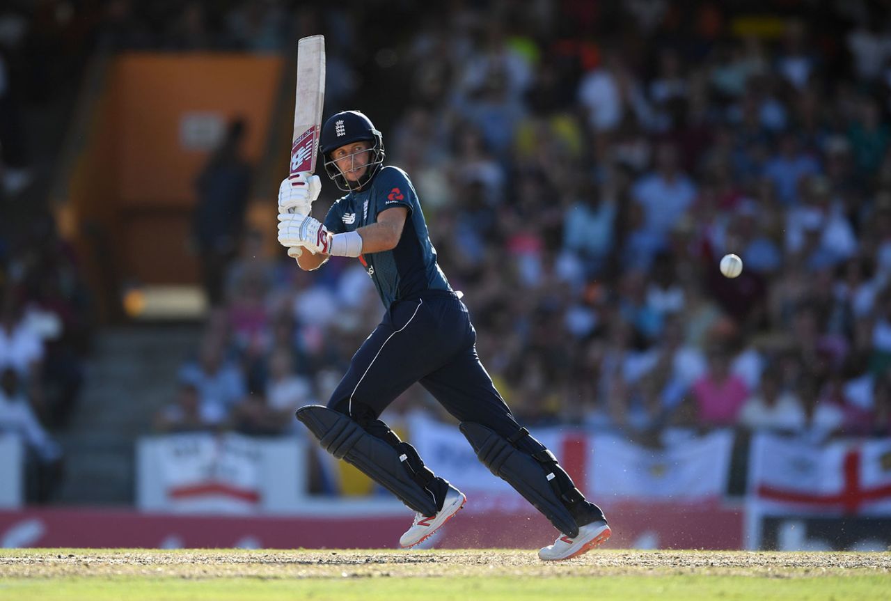 Joe Root clips one off the legs, West Indies v England, 1st ODI, Barbados, February 20, 2019
