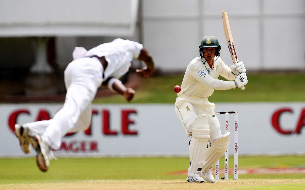 Quinton de Kock lines it up, South Africa v Sri Lanka, 2nd Test, Port Elizabeth, 1st day, February 21, 2019