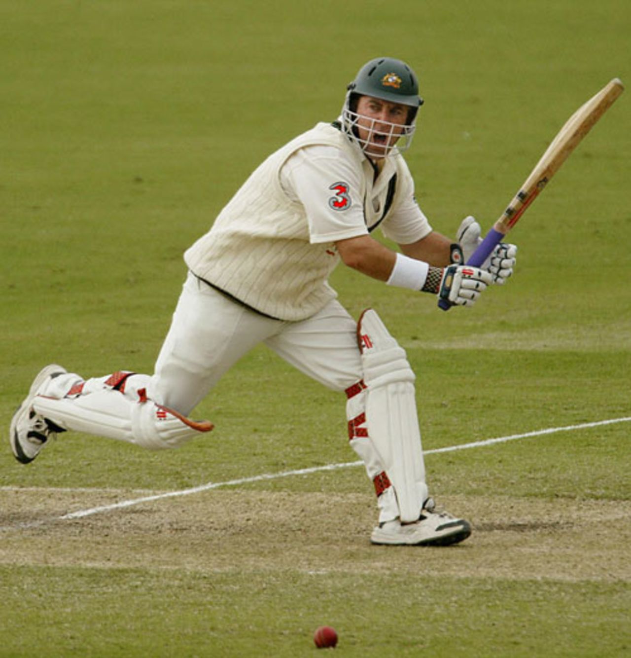 Darren Lehmann on his way to a superb hundred, Australia v Bangladesh, 2nd Test, July 26, 2003