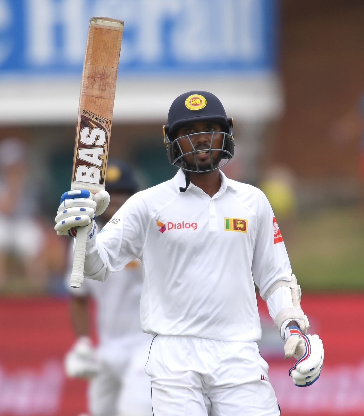 Oshada Fernando brings up his fifty, South Africa v Sri Lanka, 2nd Test, Port Elizabeth, Day 3, February 23, 2019