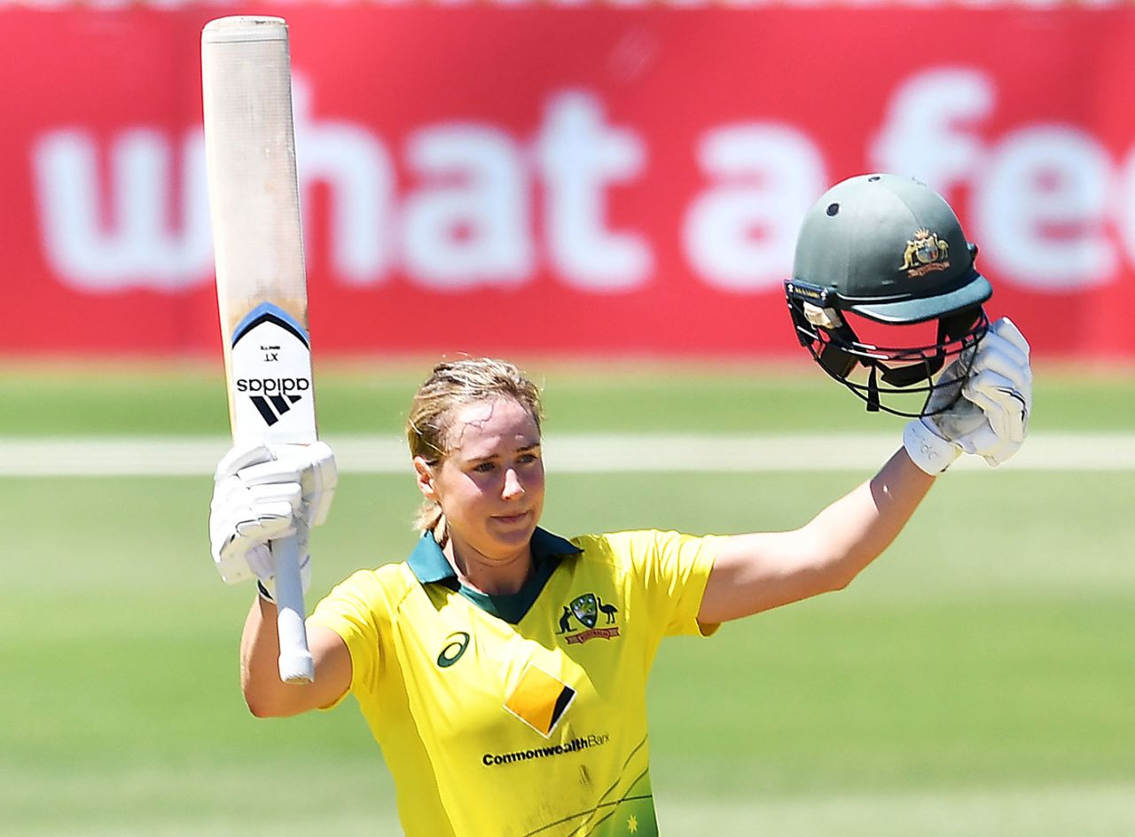 Ellyse Perry reached her maiden ODI century, Australia Women v New Zealand Women, 2nd ODI, Adelaide, February 24, 2019
