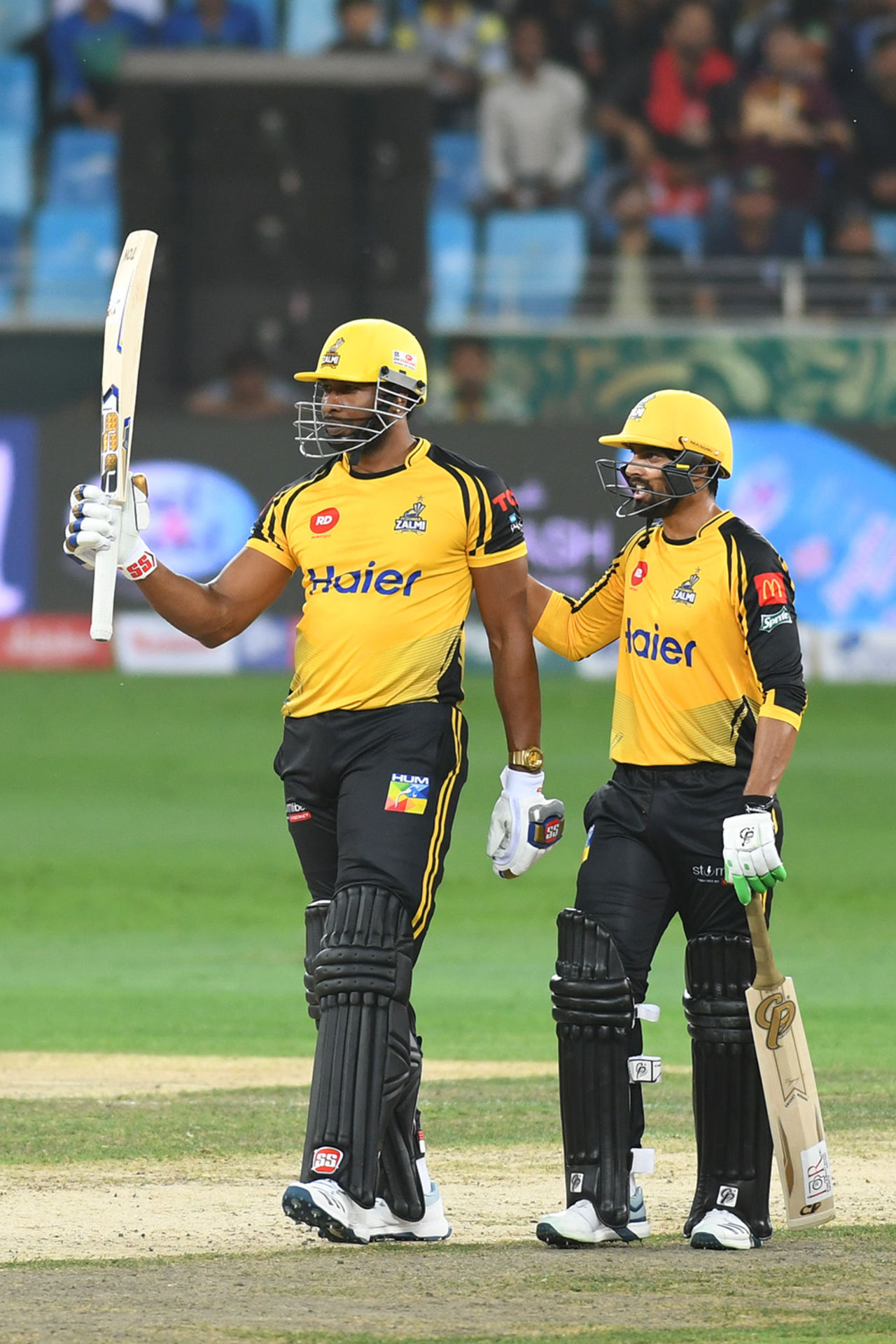 Kieron Pollard and Umar Amin hit unbeaten half-centuries, Multan Sultans v Peshawar Zalmi, Pakistan Super League, Dubai, February 28, 2019