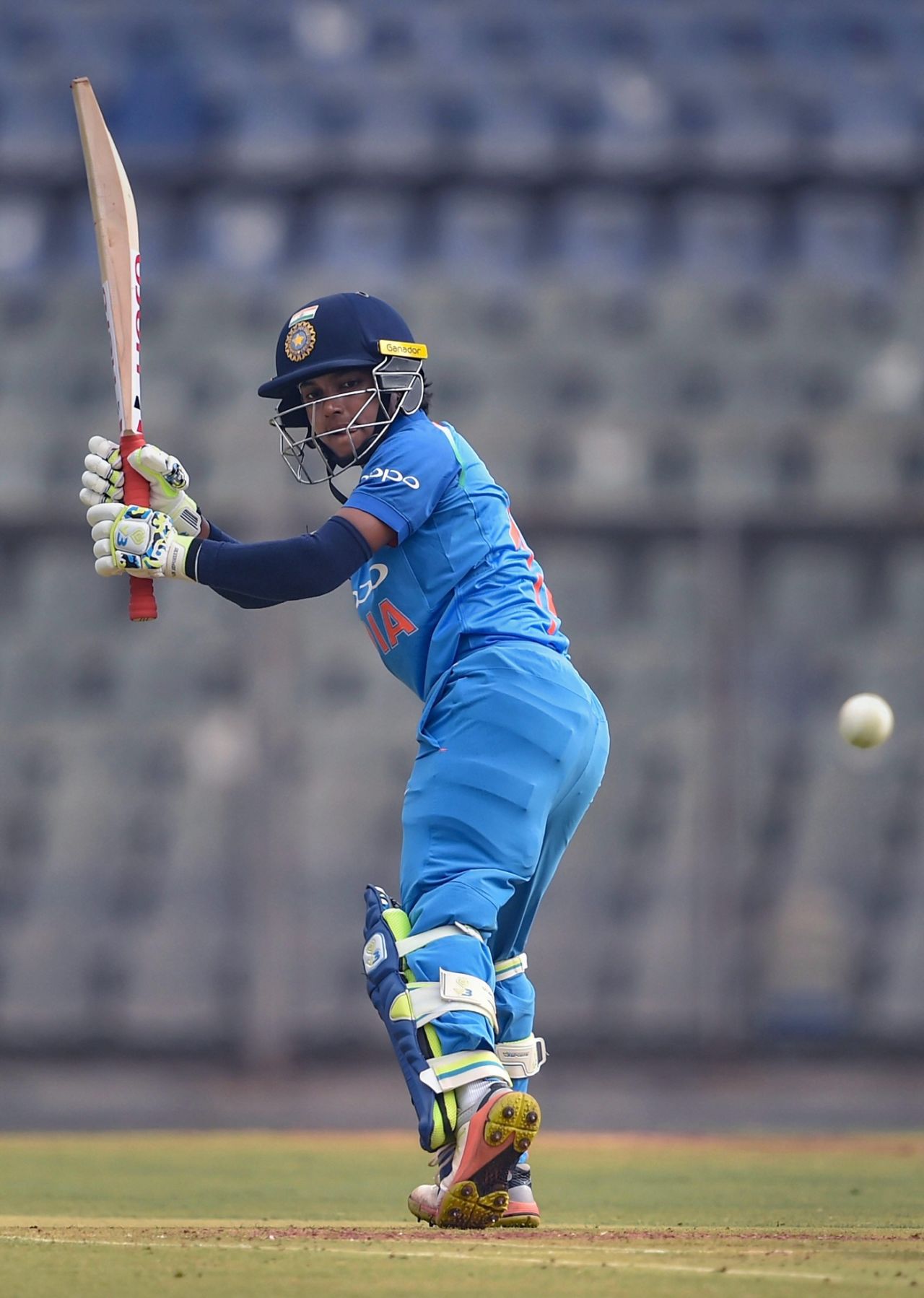 Punam Raut plays a glance, India v England, 3rd women's ODI, Mumbai, February 28, 2019