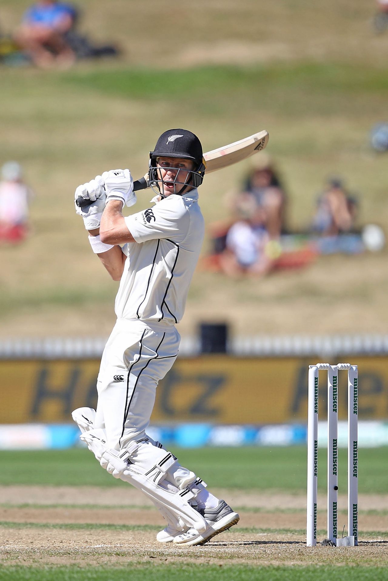 Neil Wagner made his highest Test score of 47 on the third day, New Zealand v Bangladesh, 1st Test, Hamilton, 3rd day, March 2, 2019