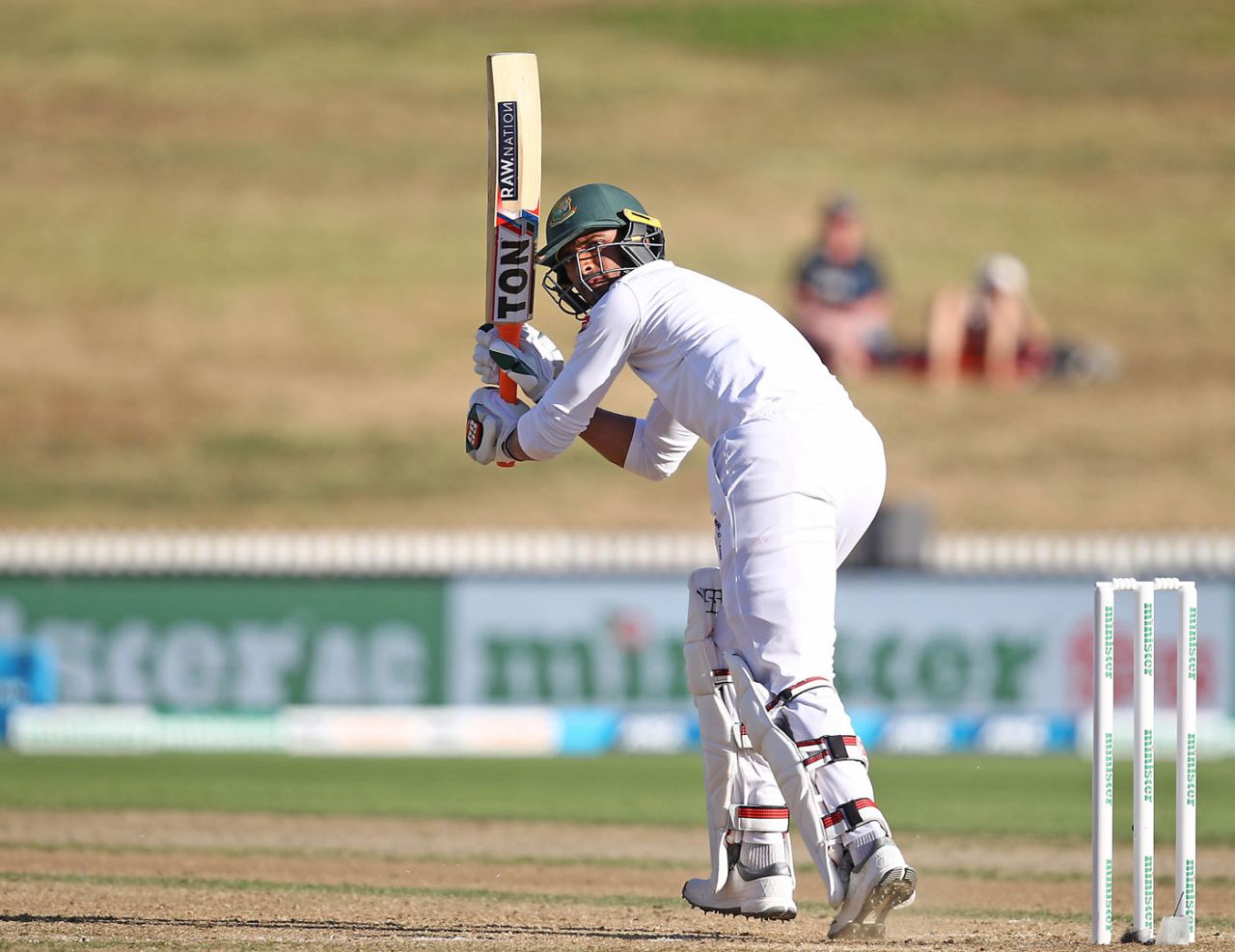 Mahmudullah steers one towards fine leg, New Zealand v Bangladesh, 1st Test, Hamilton, 3rd day, March 2, 2019