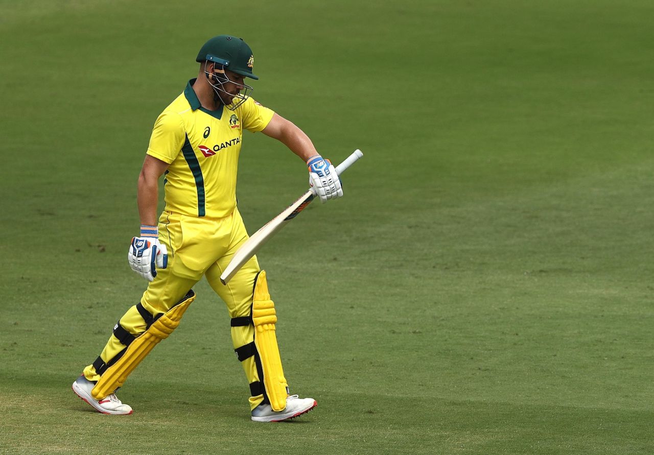 Aaron Finch was dismissed without scoring by Jasprit Bumrah, India v Australia, 1st ODI, Hyderabad, March 2, 2019