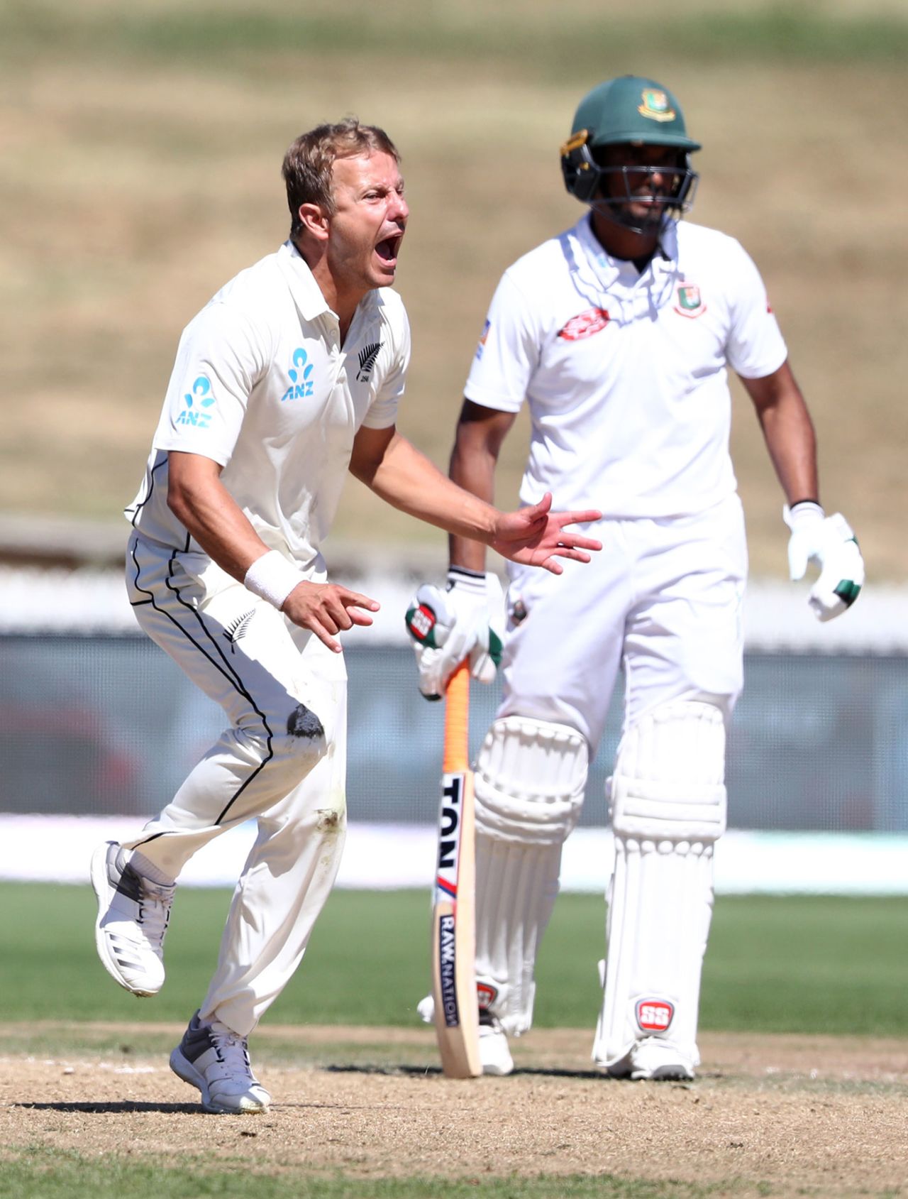 Neil Wagner shows his emotions, New Zealand v Bangladesh, 1st Test, Hamilton, 4th day, March 3, 2019